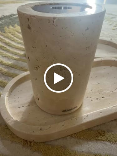 Customer video review of Yellow Travertine Aromatherapy Bottle KXQ834B /KXH834B