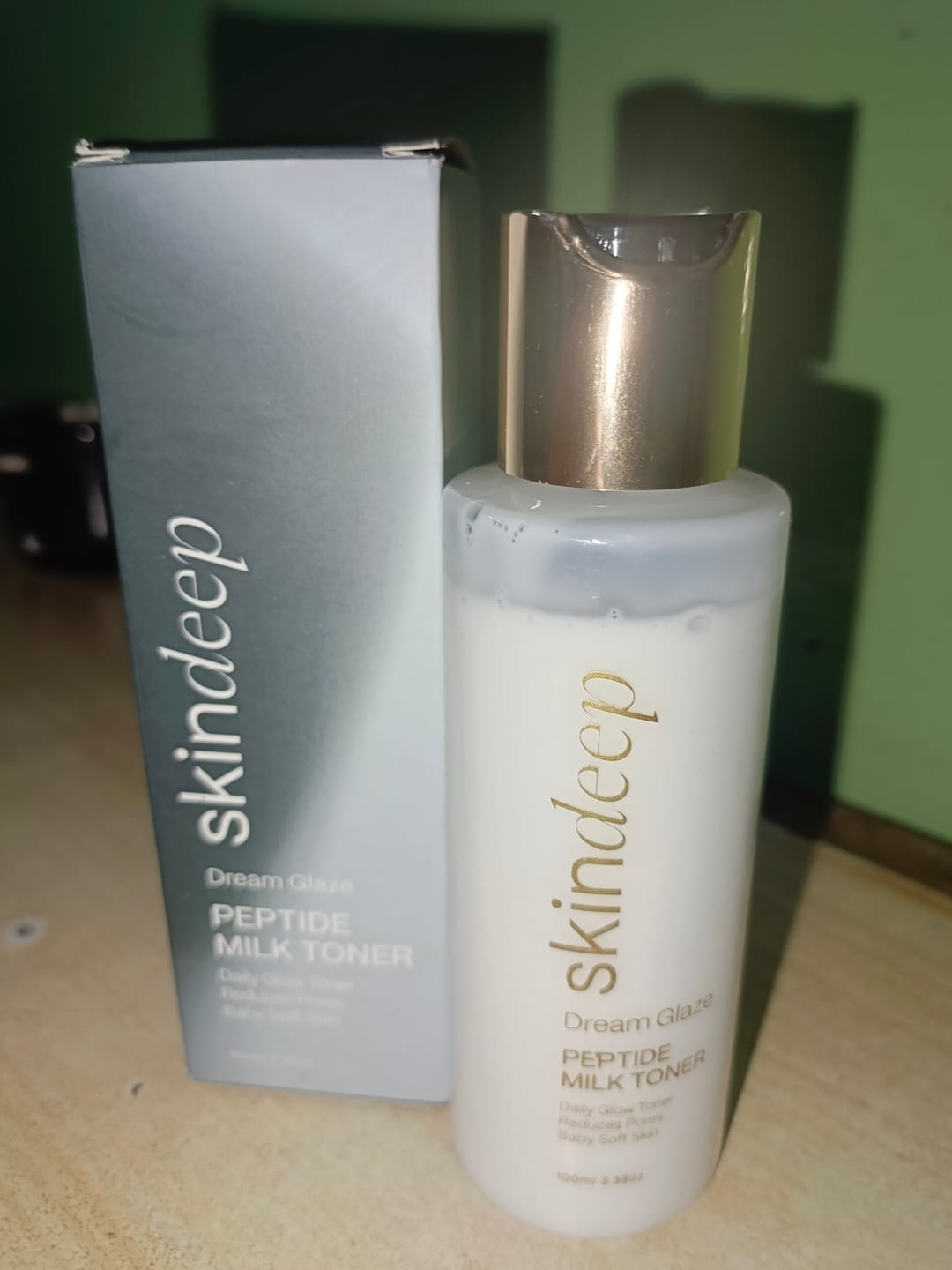 Customer photo review of DREAM GLAZE - Peptide Milk Toner