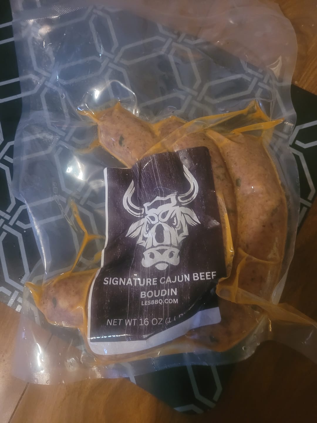 Customer photo review of Oxtail Infused Beef Sausage