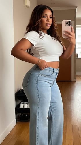 Customer photo review of Jolie - Curve Hugging BBL Jeans