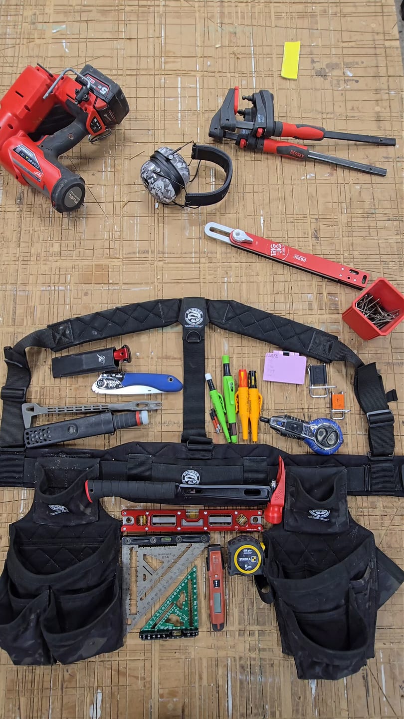 Customer photo review of Badger Toolbelts | Carpenter Toolbelt Set | Left hand