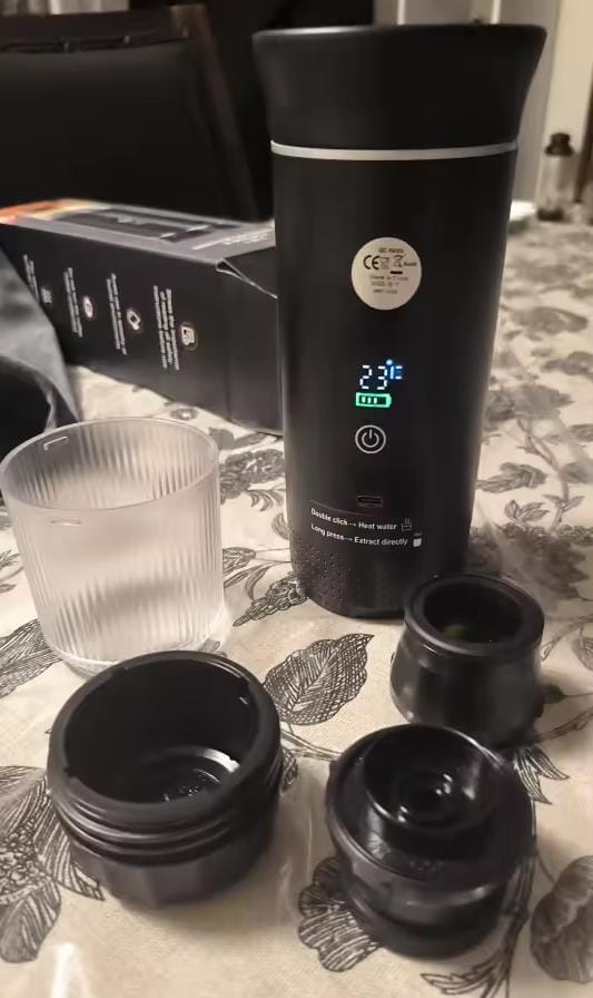 Customer photo review of CapyPress 3-in-1 Portable Coffee Machine