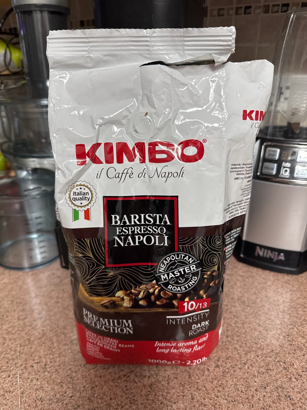 Customer photo review of Napoli - Whole Bean Coffee 2.2lb Bag