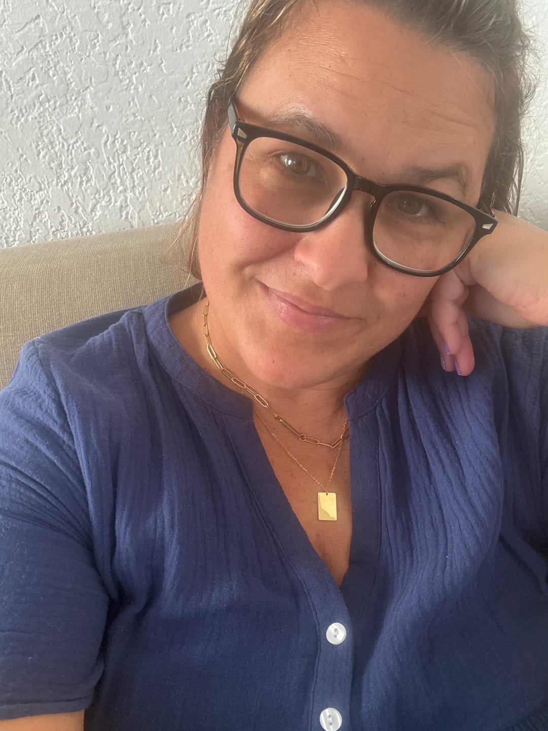 Customer photo review of Square Savior Pendant