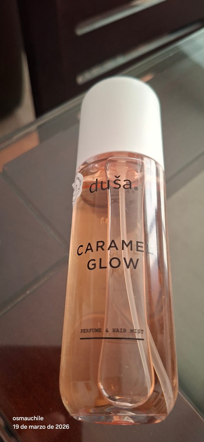 Customer photo review of CARAMEL GLOW - Perfume para Cuerpo y Cabello - 100 ml |  Bruma Capilar y Corporal