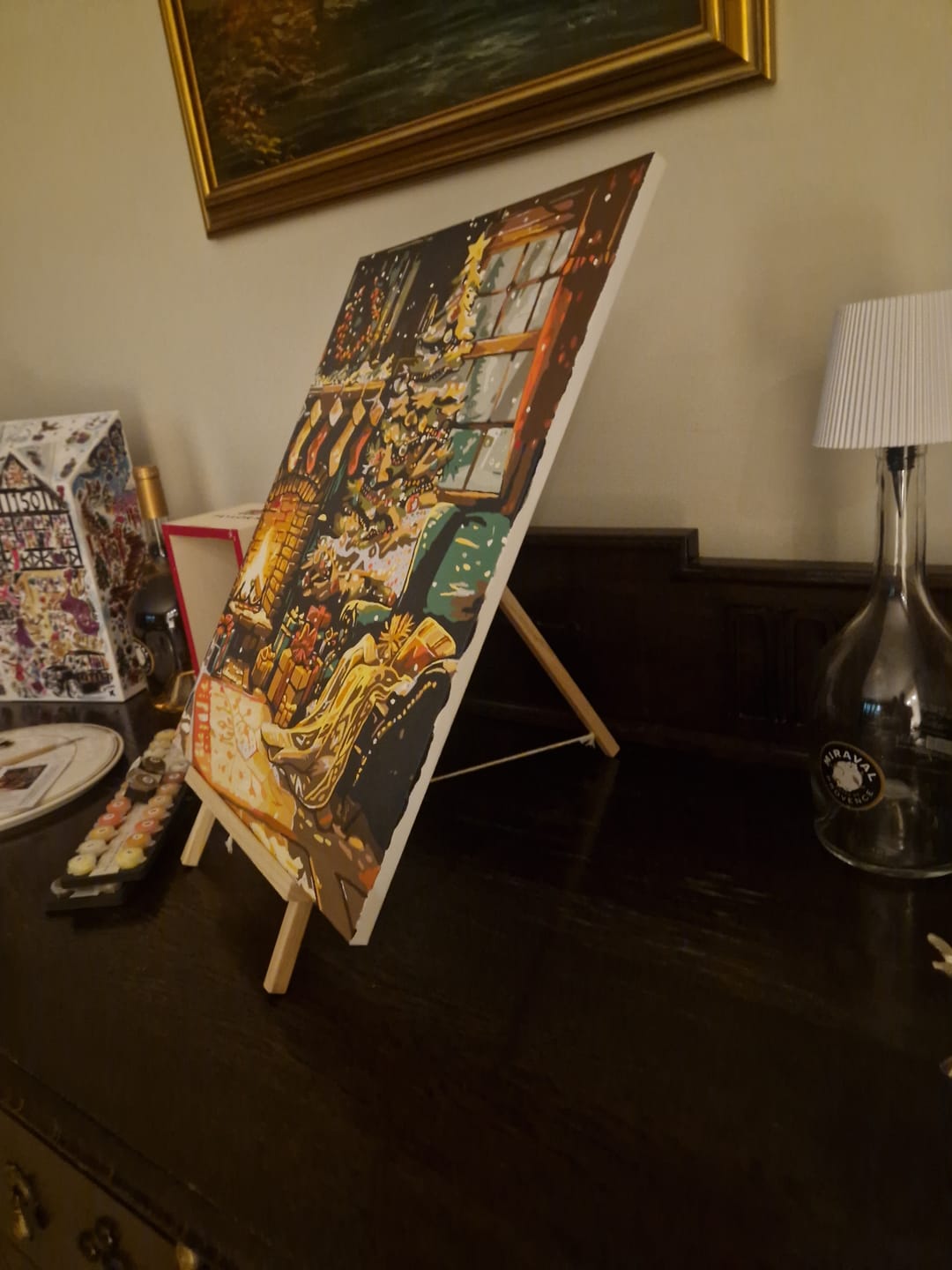 Customer photo review of Natural Wood Easel