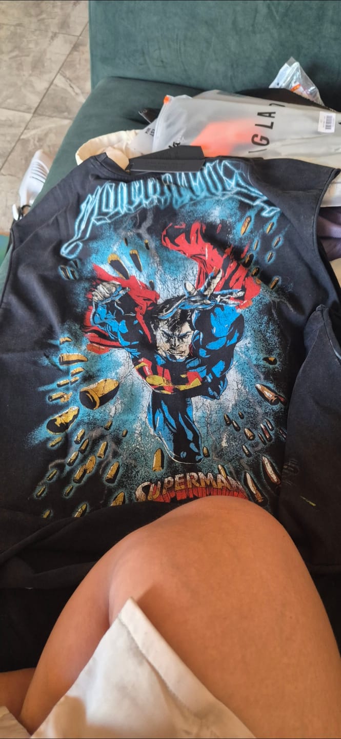 Customer photo review of 3004 - Superman Cut-Offs