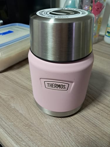 Customer photo review of TERMO COMIDA ACERO INOXIDABLE ICON 470ML PINK
