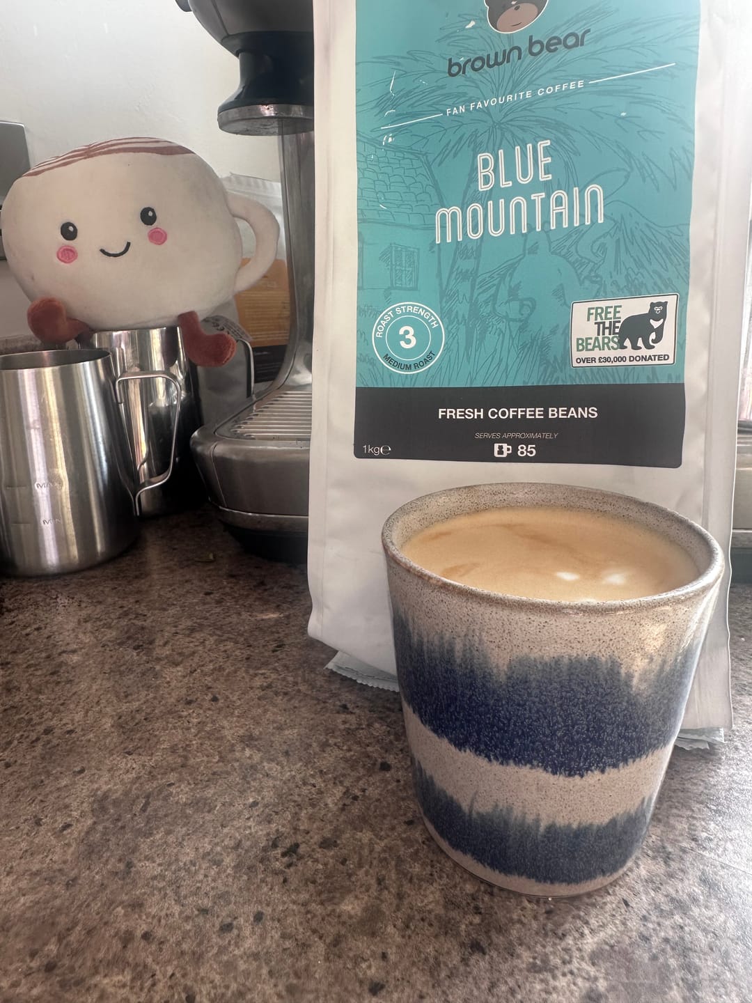 Customer photo review of Medium Roast Coffee - Blue Mountain - Strength 3