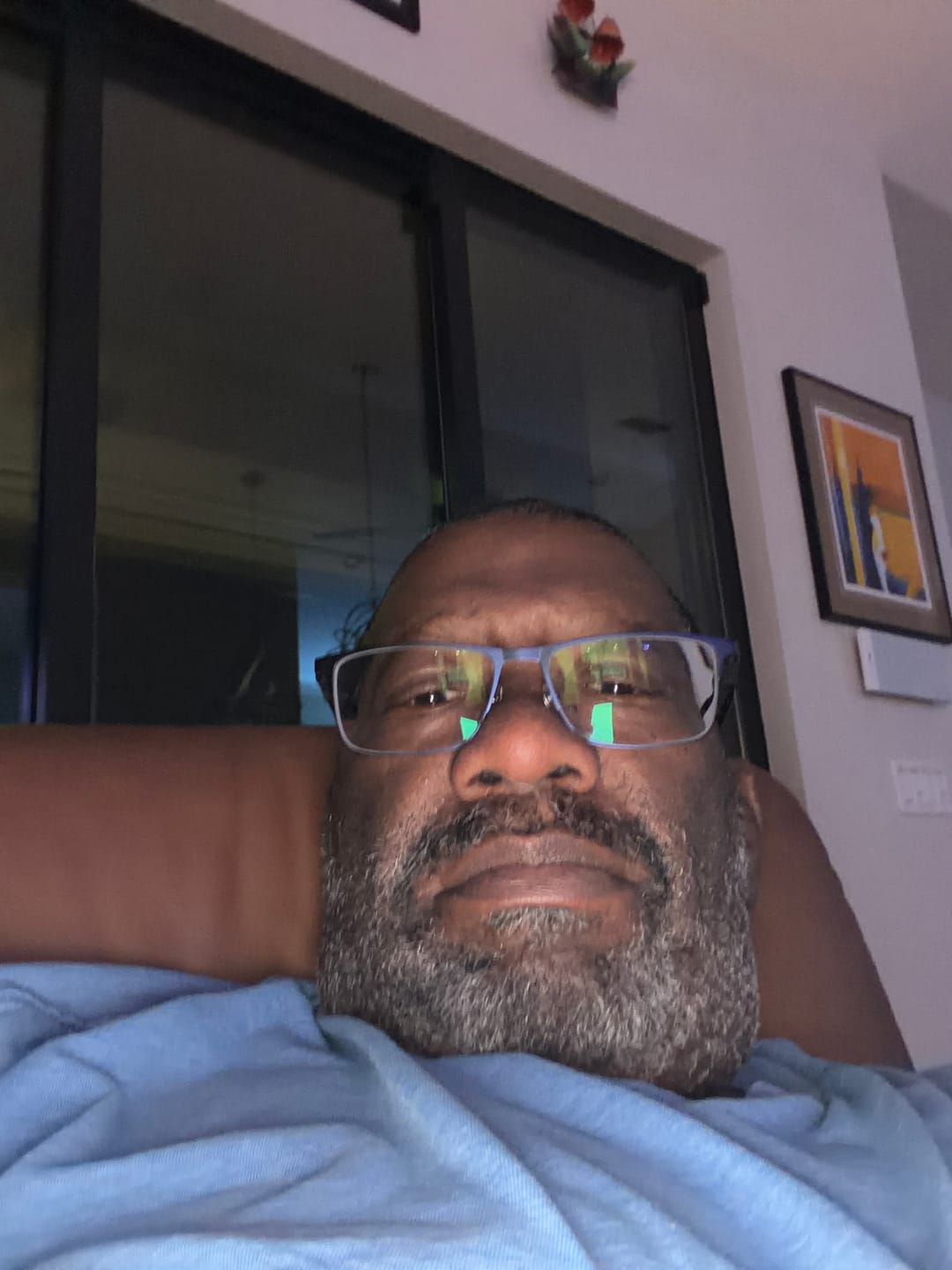 Customer photo review of Jayden | Comfortable Business Titanium Magnetic Clip-on Eyeglasses Sunglasses
