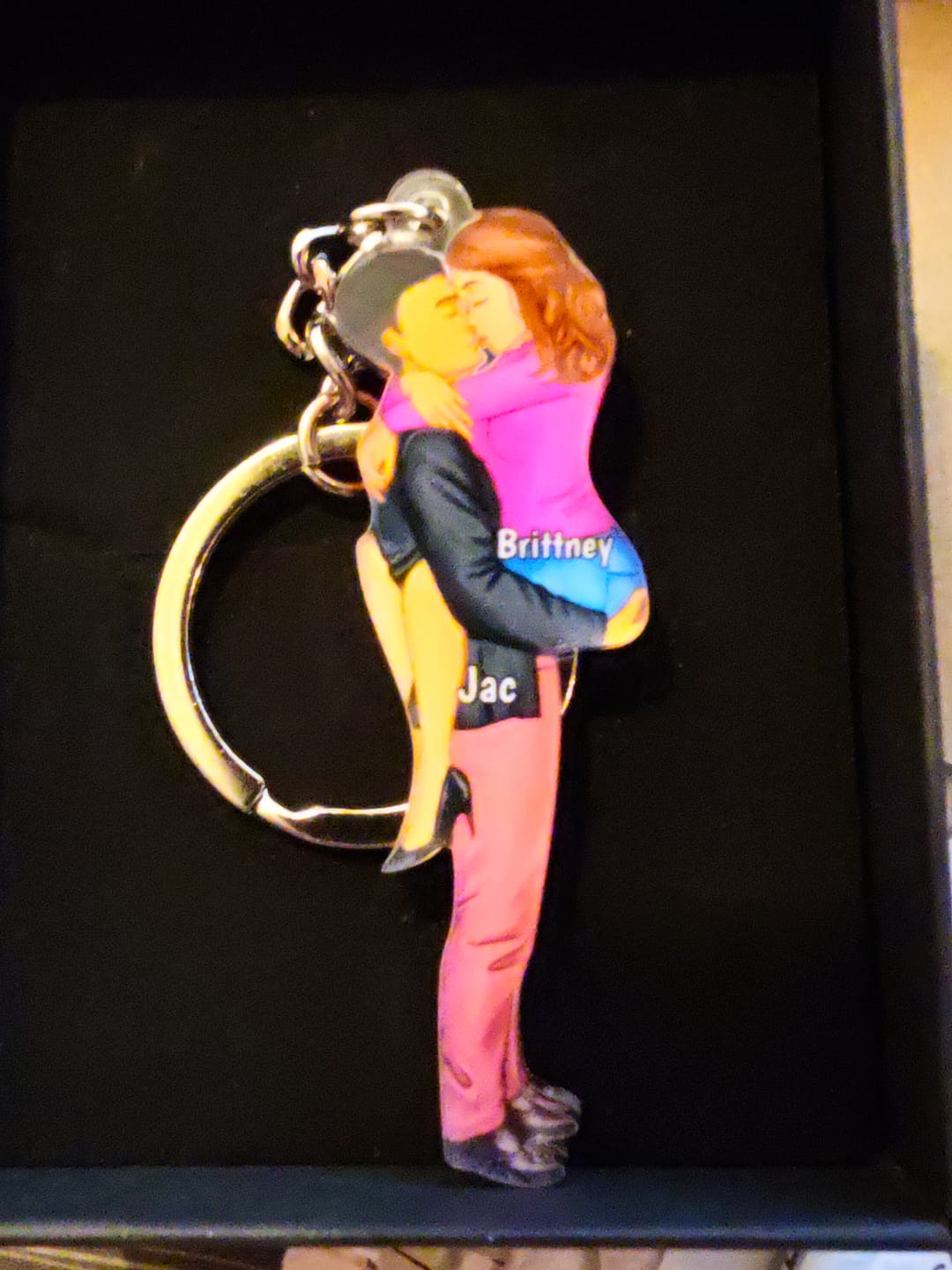 Customer photo review of Personalized Keychain, Couple Portrait, Firefighter, Nurse, Police Officer, Teacher, Gifts by Occupation