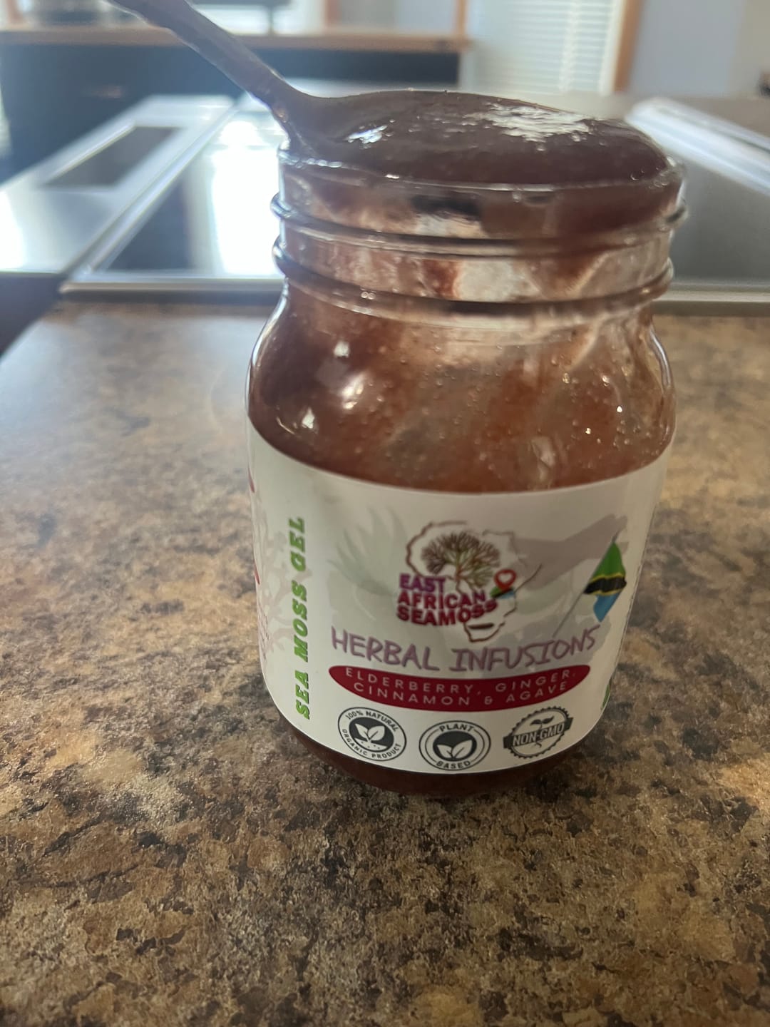Customer photo review of ELDERBERRY GINGER East African Sea Moss Gel (flavored)