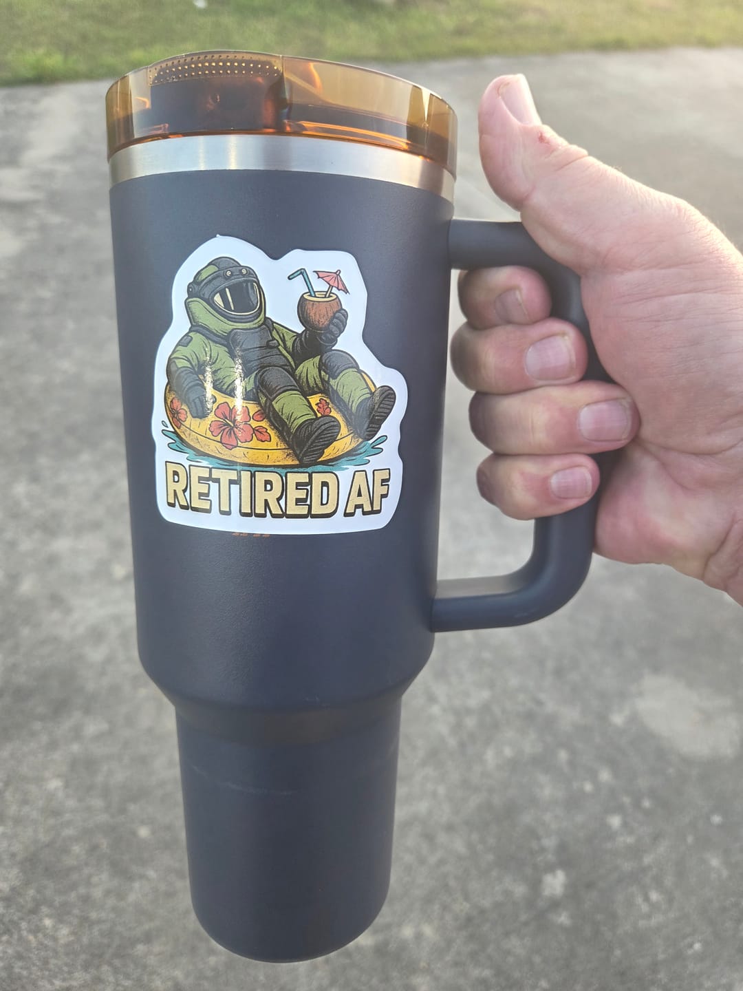 Customer photo review of Retired AF Sticker