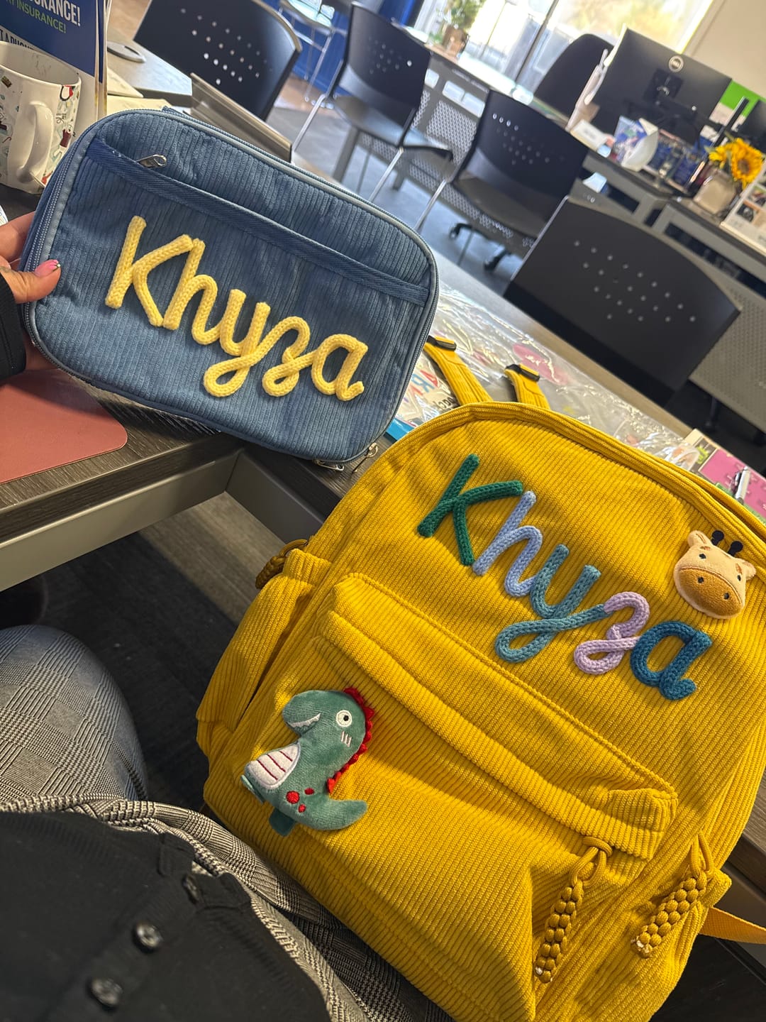 Customer photo review of K&C - Personalized Knitted Lunch Bag