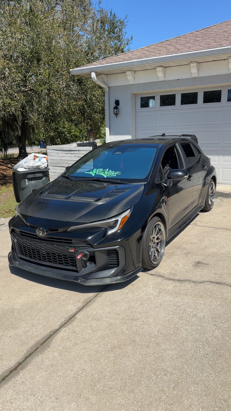 Customer photo review of 2025-Up Toyota GR Corolla GR Style 3PCs Front Splitter Lip