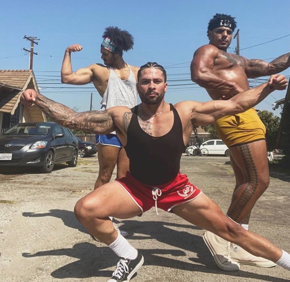 Customer photo review of RED RETRO SHORTS