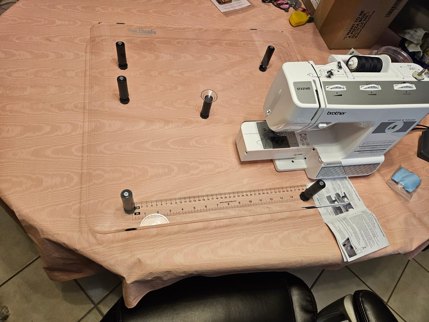 Customer photo review of Sew Steady Sewing Machine Extension Table