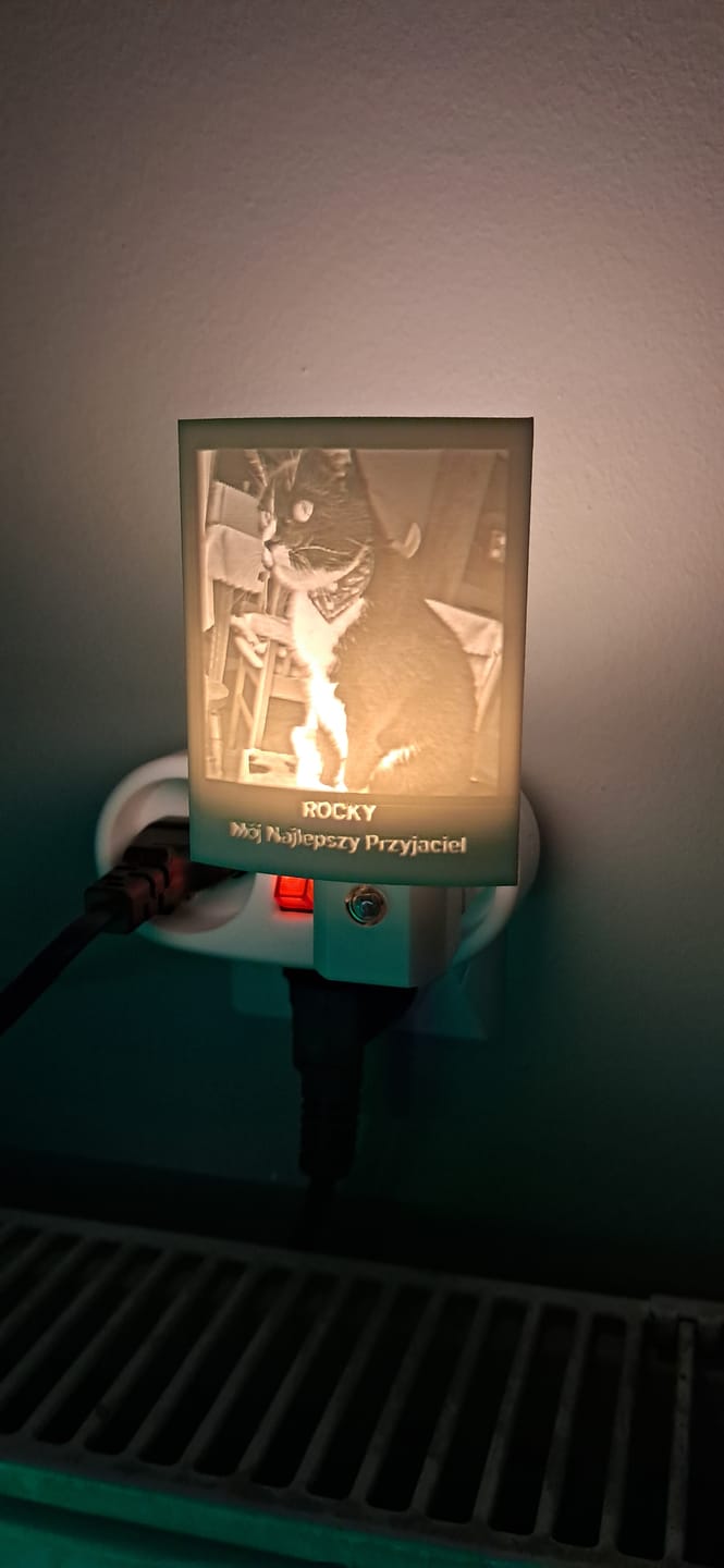 Customer photo review of Memory Frame™ Personalized Night Light