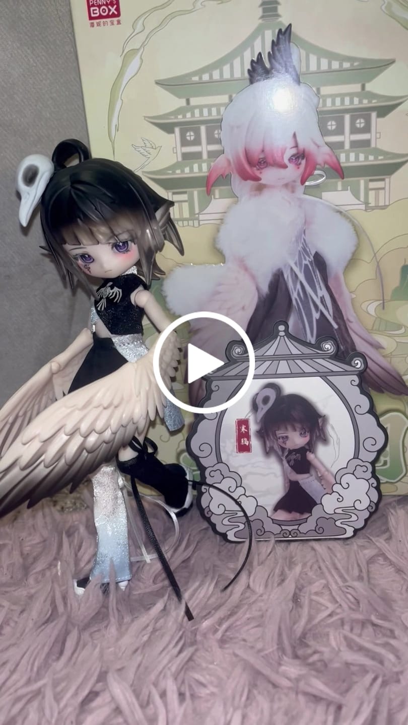 Customer video review of Luluya Cloud Feather Pavilion Series Action Figure BJD Blind Box