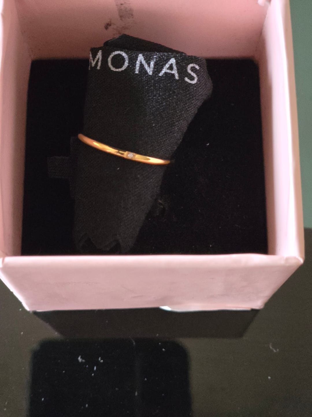 Customer photo review of Smooth Thin Stacking Ring