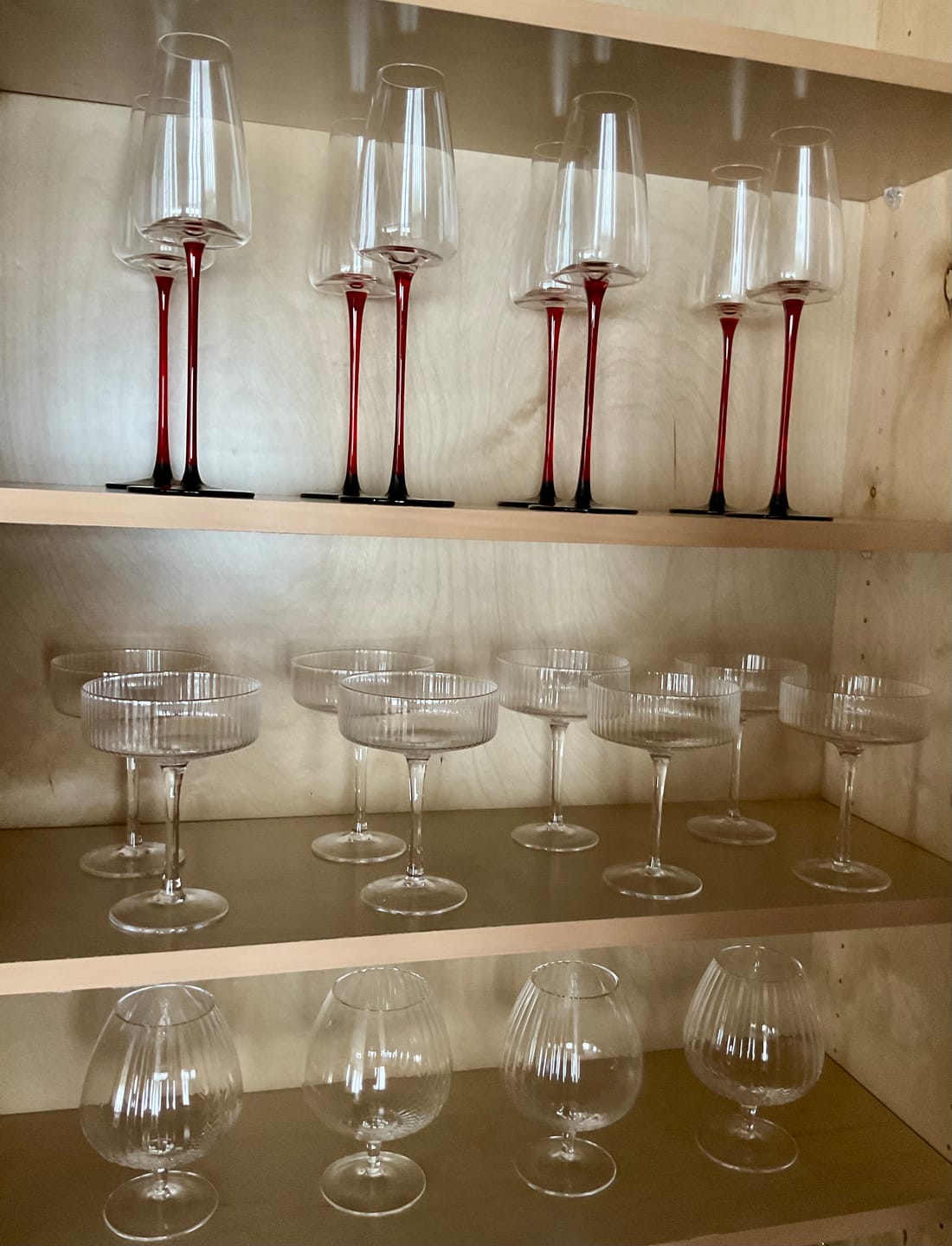Customer photo review of Clear Ribbed Martini Coupe Glass 9.5oz - (Set of 2, 4, or 6)