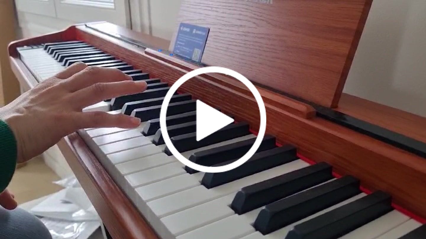 Customer video review of Donner DEP-1S Semi-Lesté De Style Bois Piano Numérique