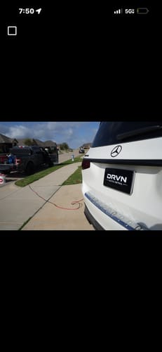 Customer photo review of Create Your Own Custom Magnetic License Plate Cover