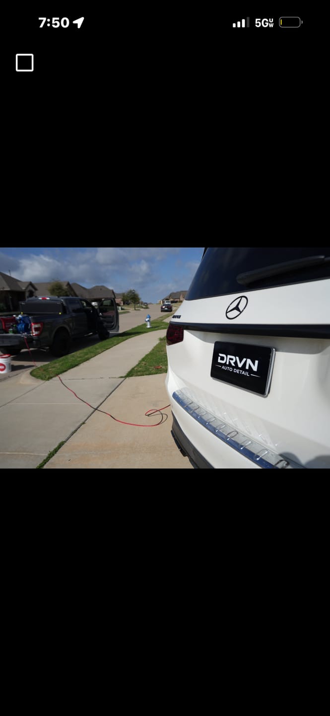 Customer photo review of Create Your Own Custom Magnetic License Plate Cover