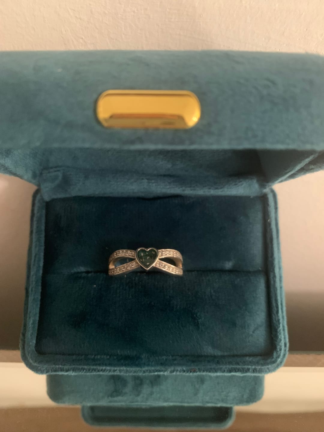 Customer photo review of Keepsake Heart Infinity Cubic Zirconia Band Ring