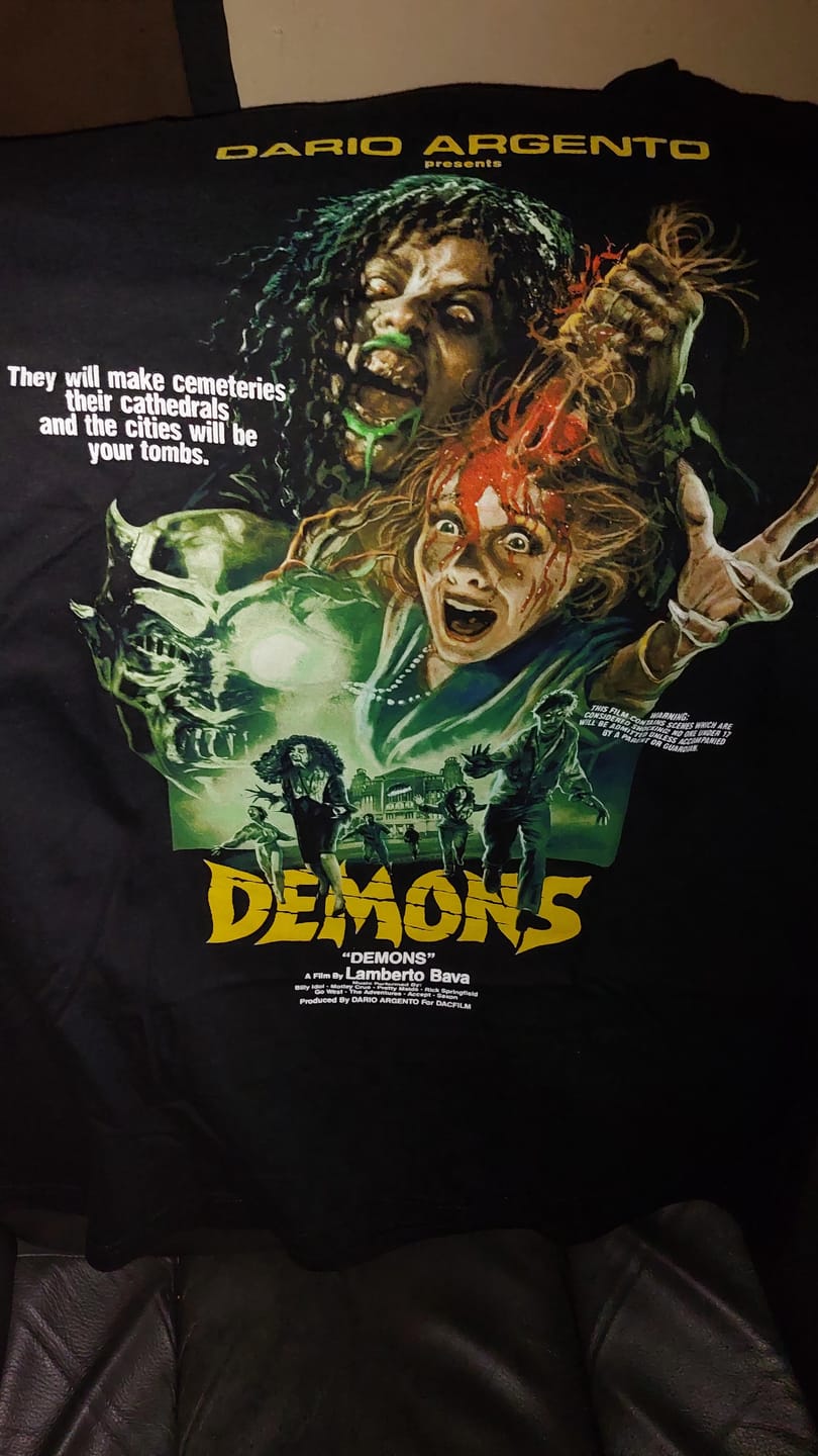 Customer photo review of DEMONS: ORGY OF BLOODSHED - T-SHIRT
