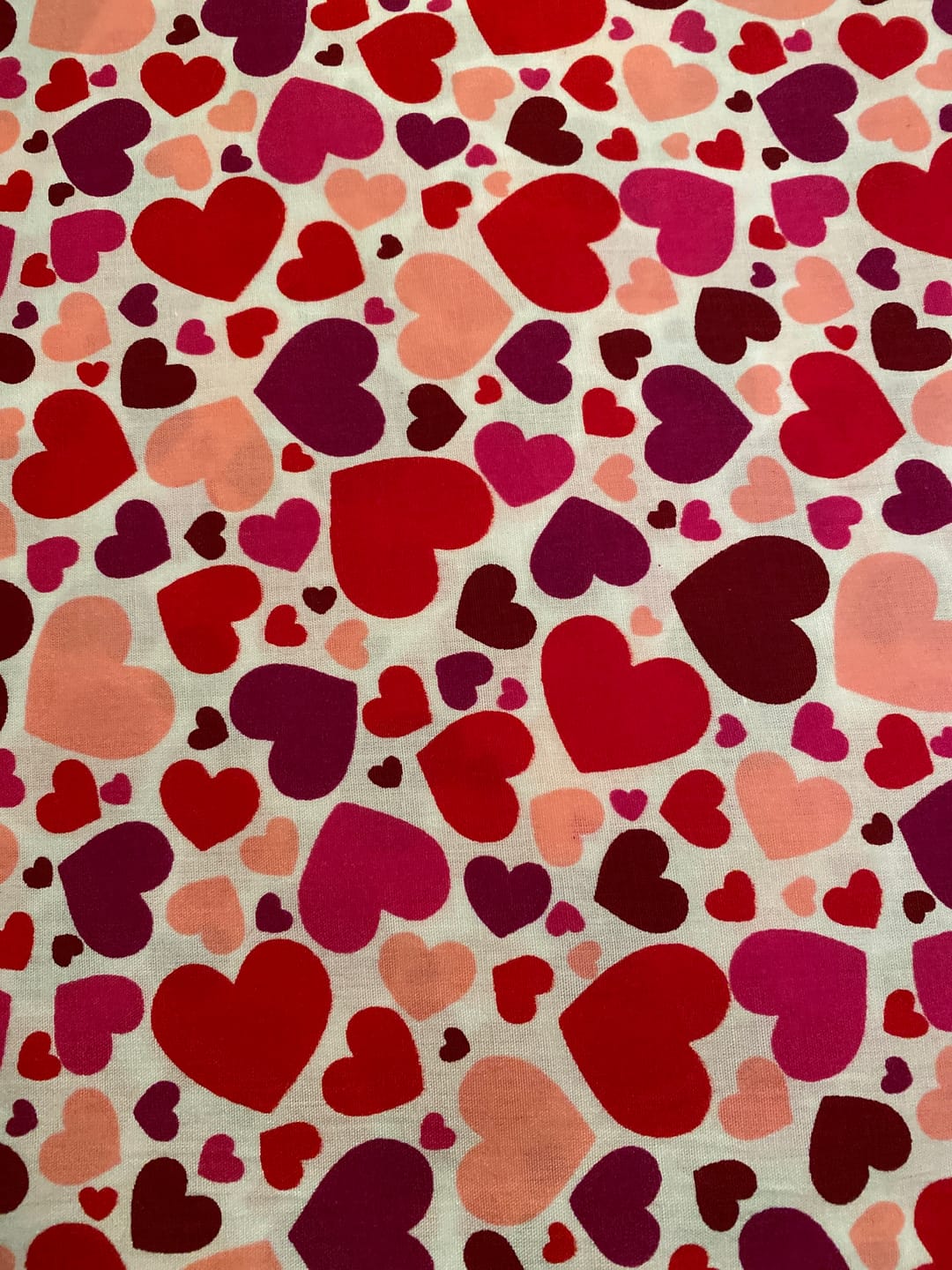 Customer photo review of All Over Hearts Polycotton Fabric