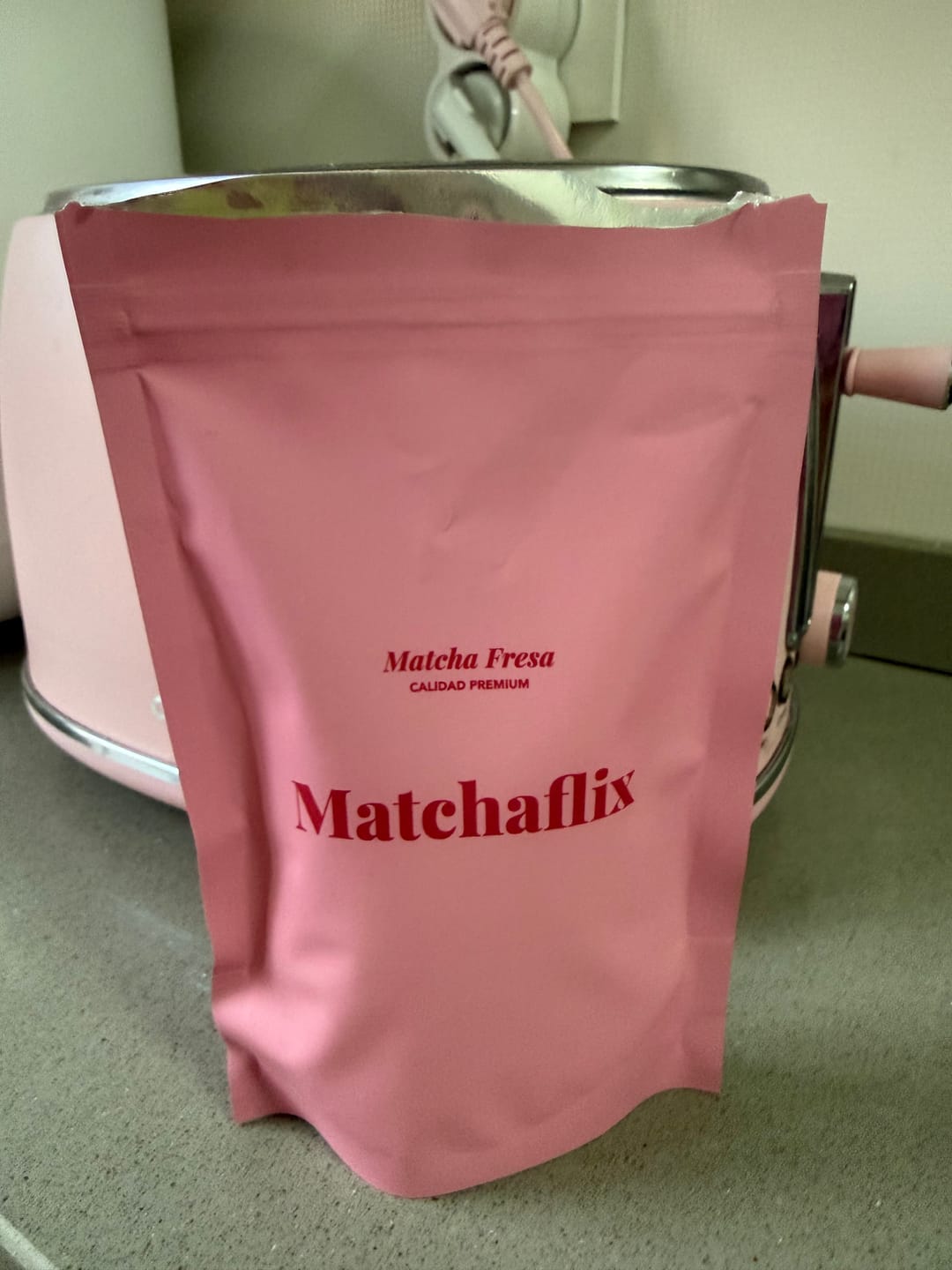 Customer photo review of Té Matcha Premium Fresa