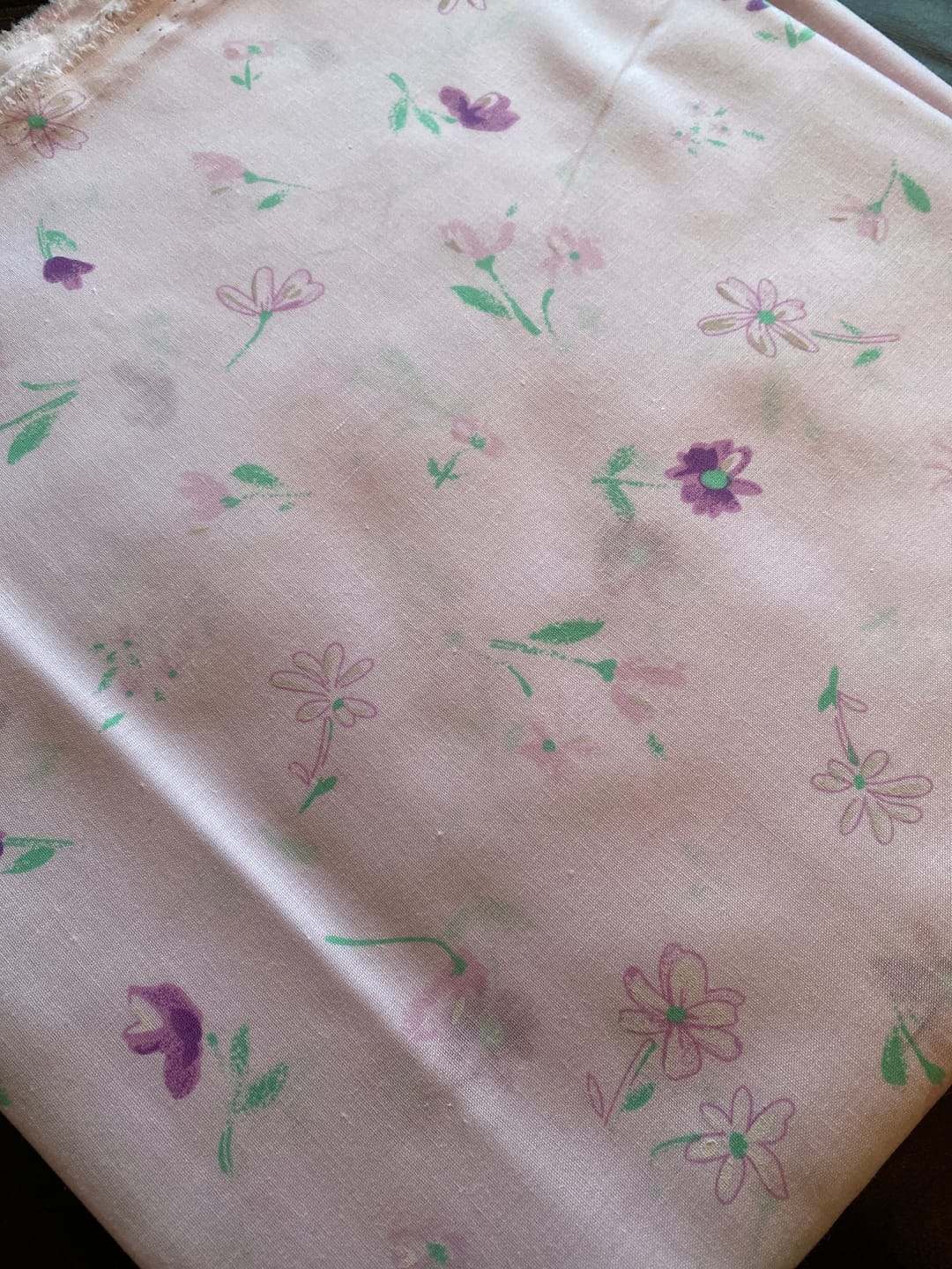 Customer photo review of Flower Drawings Polycotton Fabric