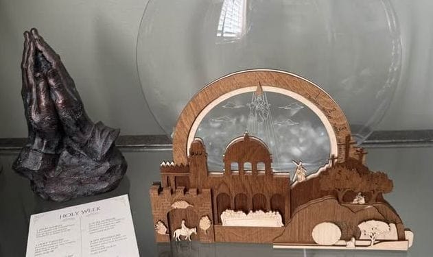 Customer photo review of Easter Creche Countdown | Light-Up + Music Display