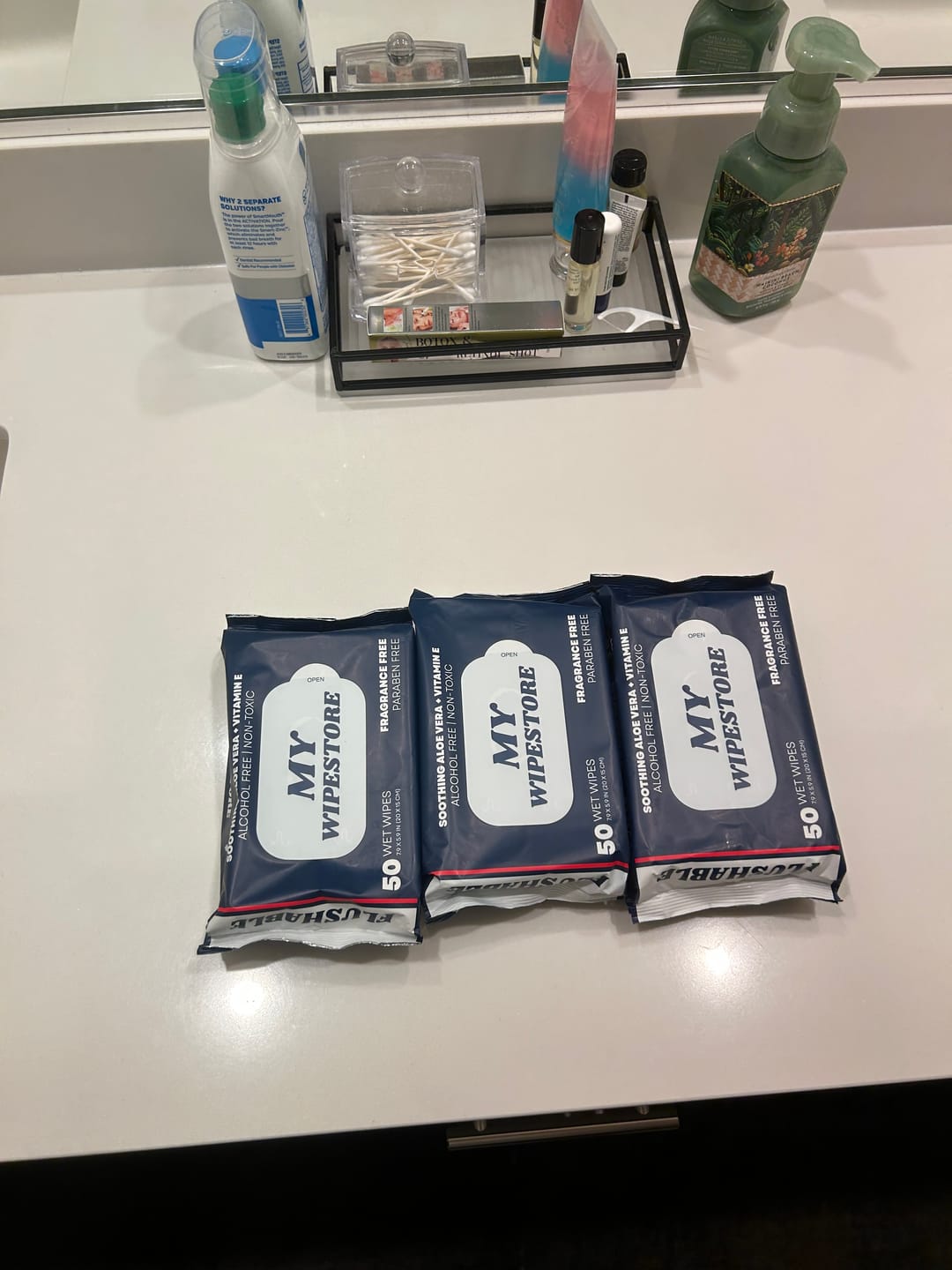 Customer photo review of My Wipes Premium Flushable Wipes