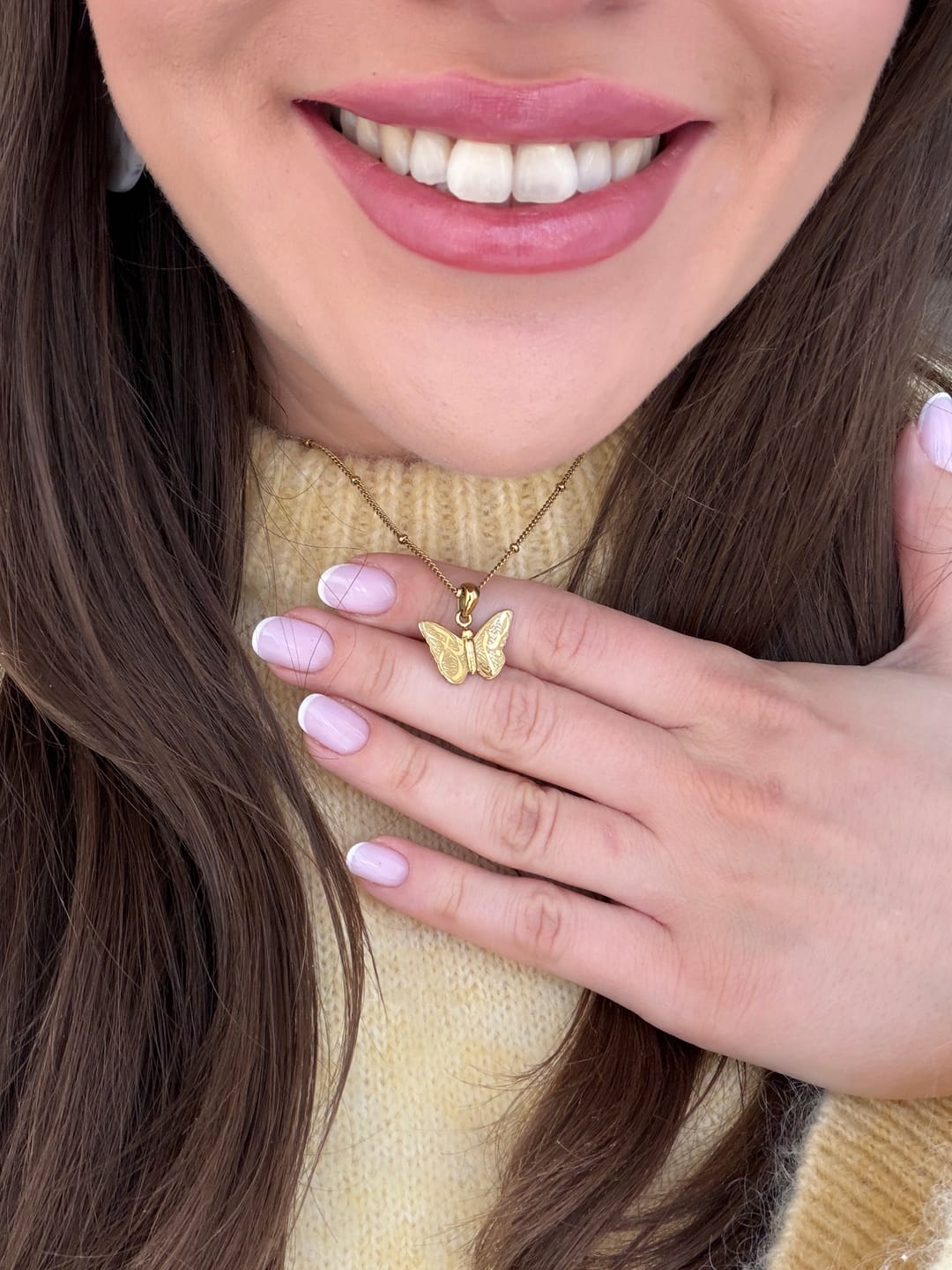 Customer photo review of Patience & Hope Necklace