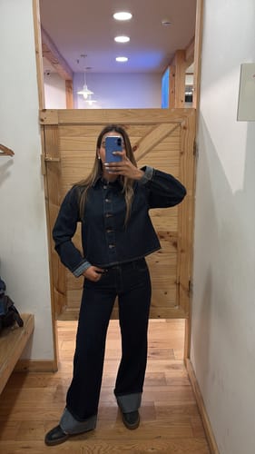 Customer photo review of Sobrecamisa Denim Navy