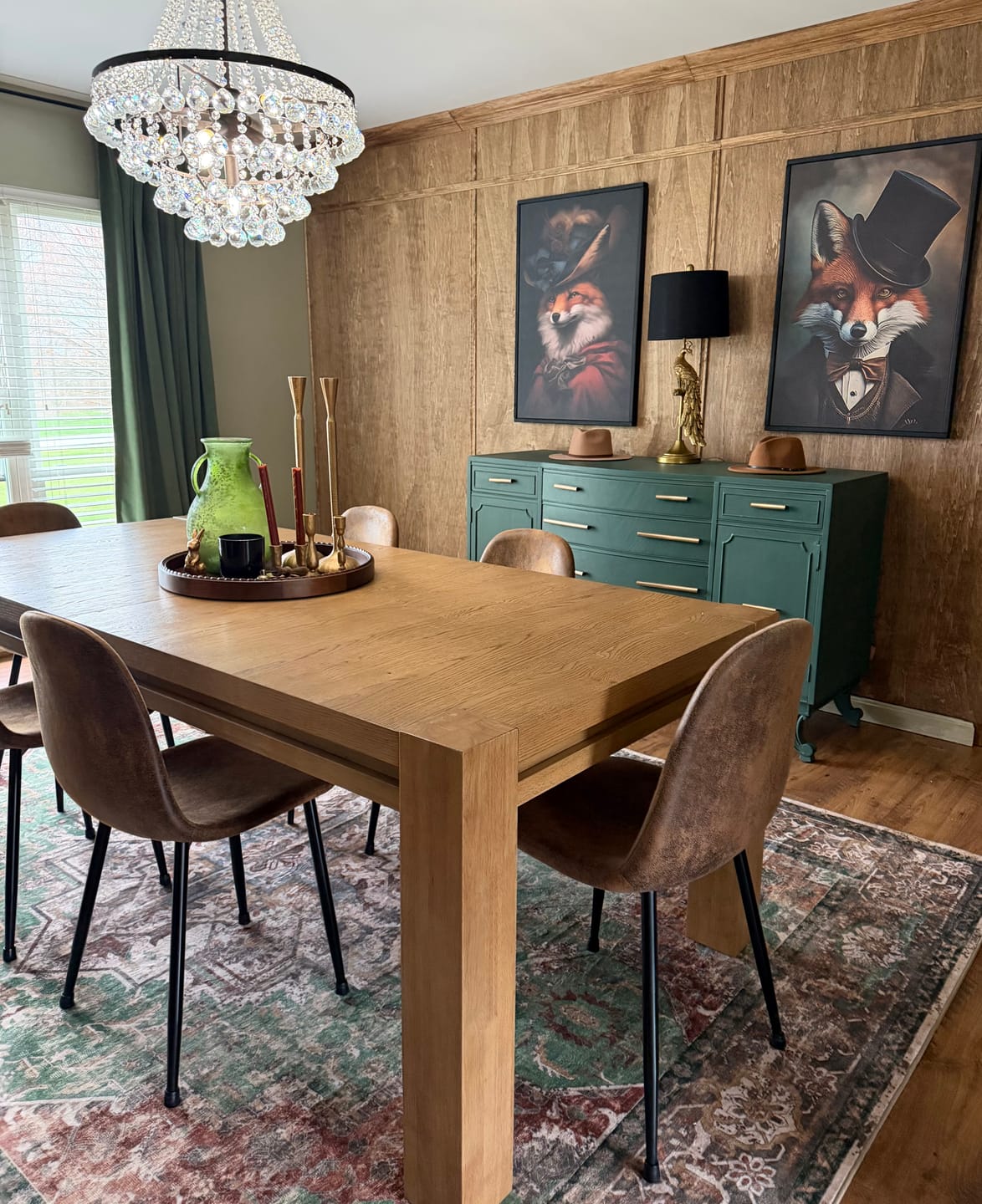 Customer photo review of Vintage Luxury Antique Bronze Crystal Empire Chandelier