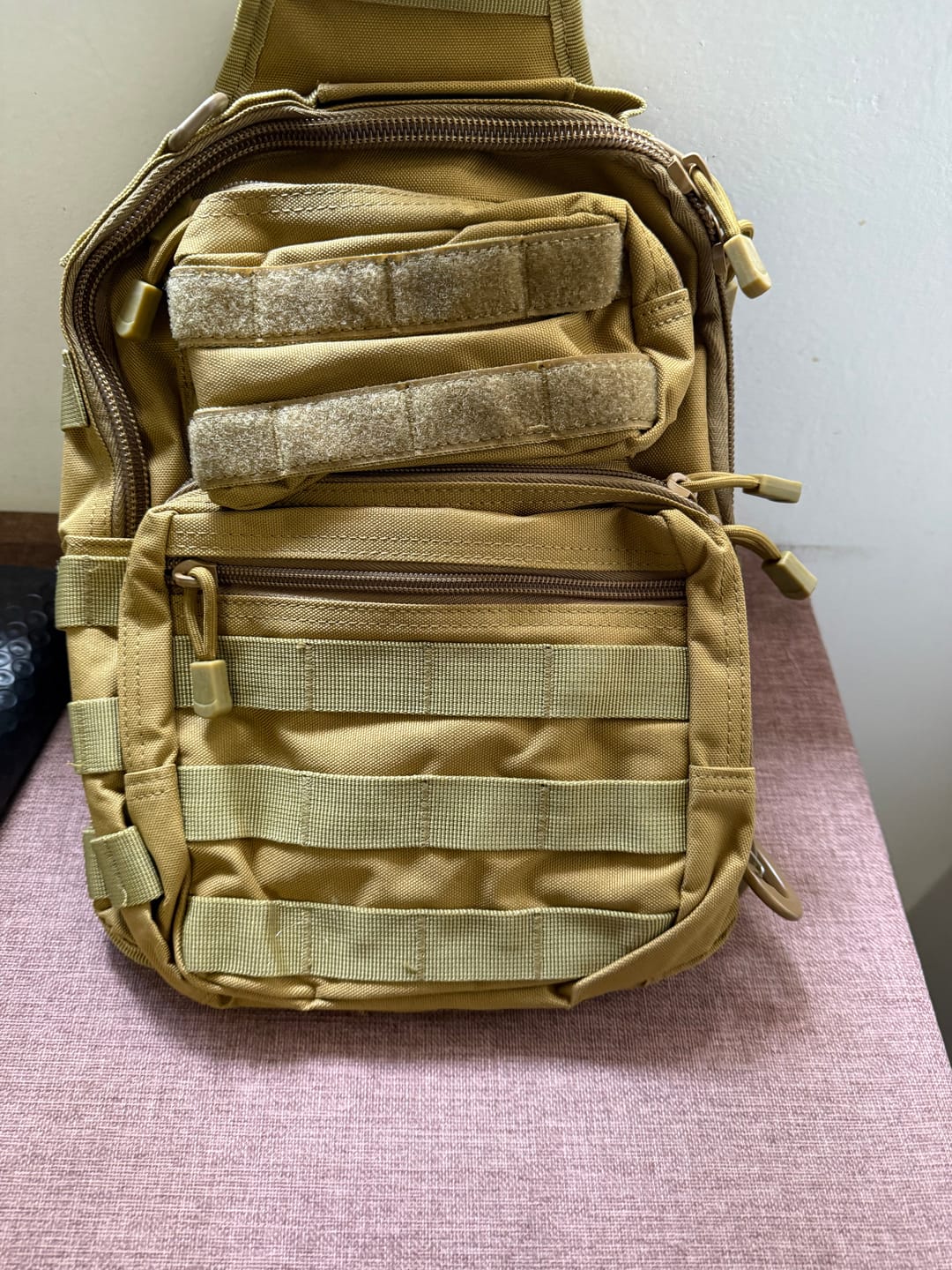 Customer photo review of Outdoor Utility Tactical Sling Pack – Compact, Lightweight & Durable