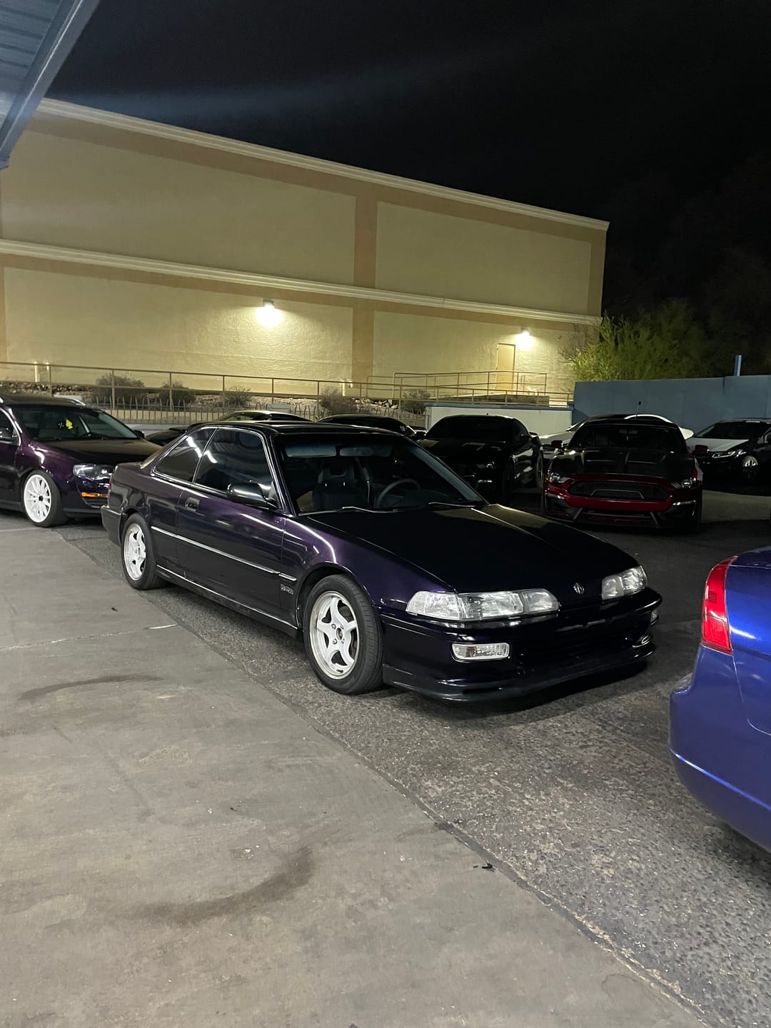 Customer photo review of Glossy Metallic Midnight Purple Vinyl Wrap
