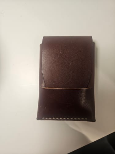 Customer photo review of Slimmad plånbok i äkta läder