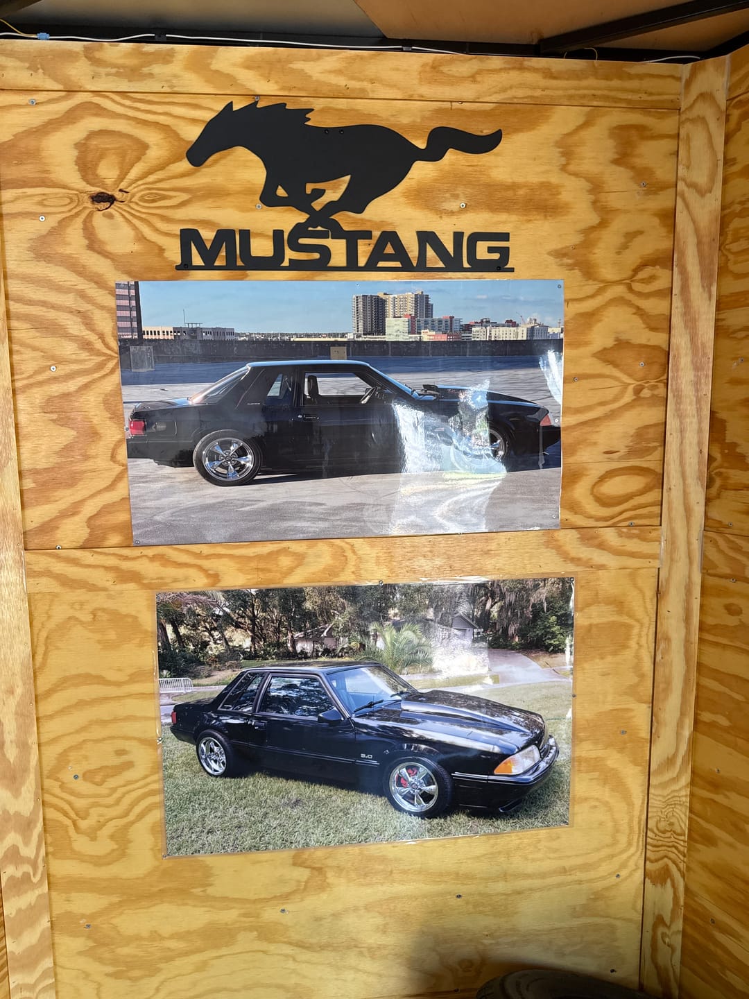 Customer photo review of Mustang Metal Car Emblem
