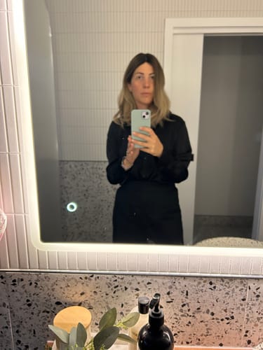 Customer photo review of Tahini Maple // Silk Topper