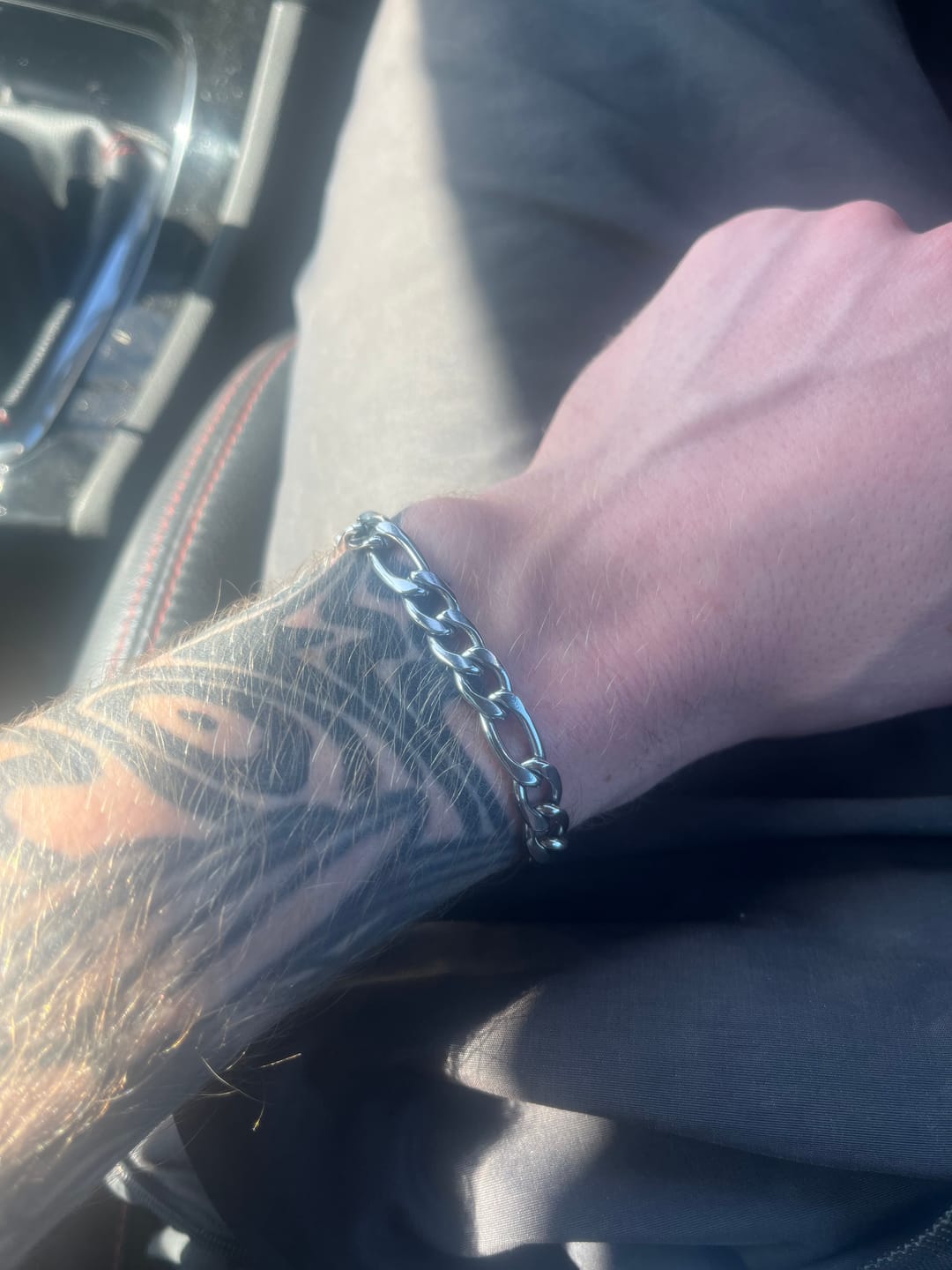 Customer photo review of 8mm Figaro Bracelet
