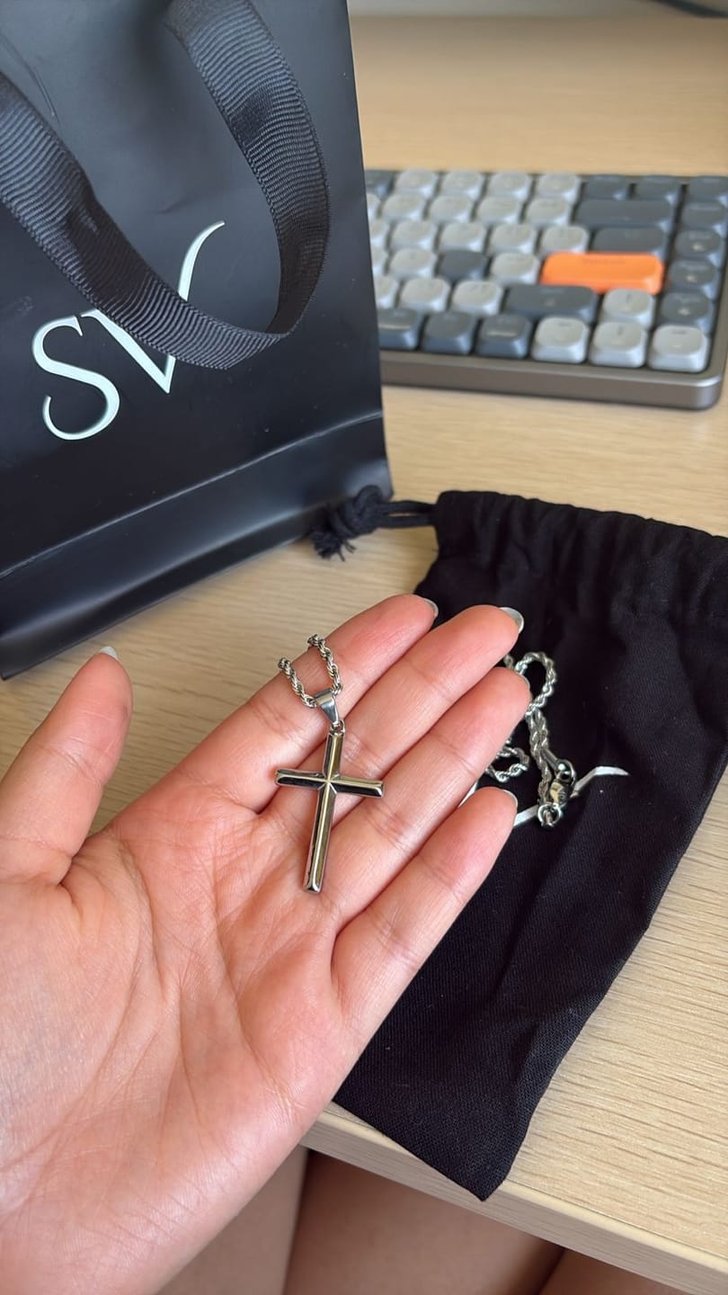 Customer photo review of Crucifix Pendant
