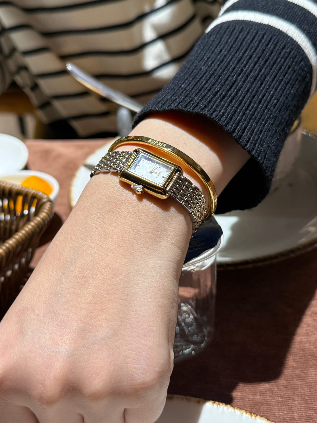 Customer photo review of Olivia Petite Gold Silver