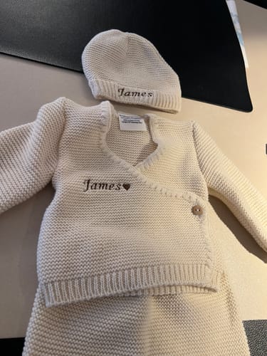 Customer photo review of Ensemble en maille