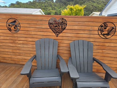 Customer photo review of Fantail & Tui Wall Art Set