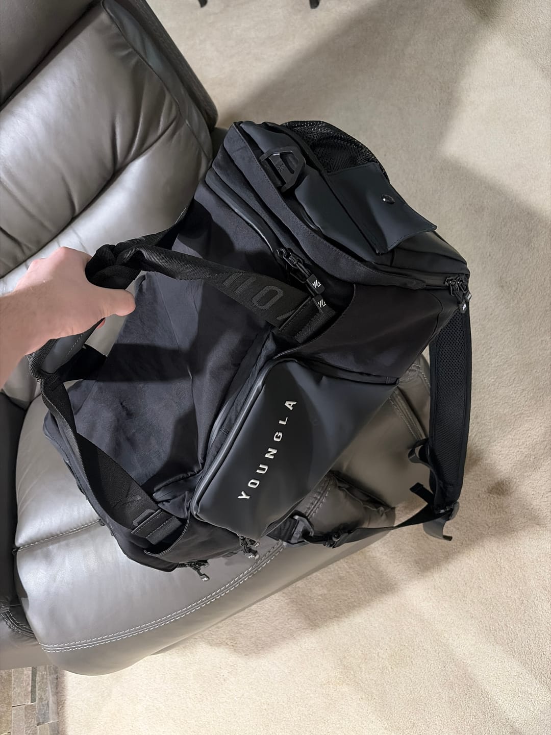 Customer photo review of 741 Hybrid Duffle Backpacks