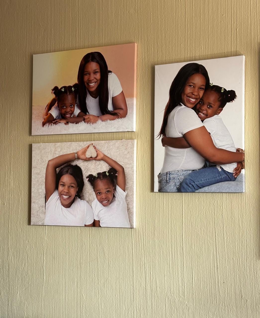Customer photo review of 3 x A2 Canvas Combo